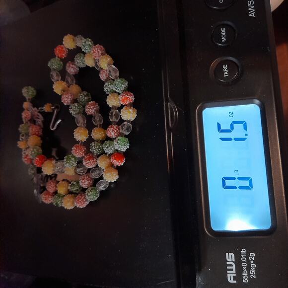 Vintage Japan Bubblegum Bead Necklace, 1950s Jewelry, 2 Strands - Picture 7 of 12